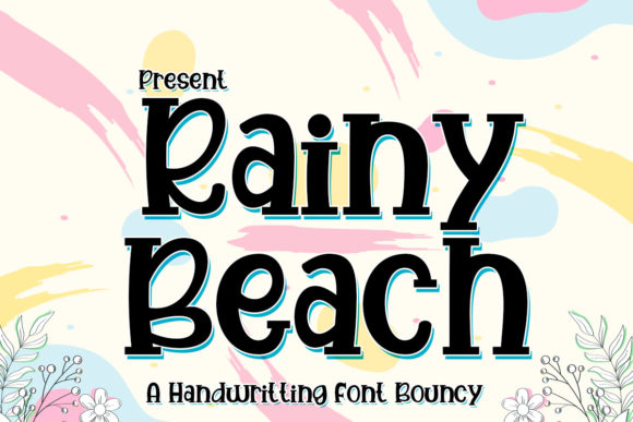 Discovering the Charm of the Rainy Beach Display Font