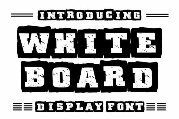 Give Your Designs a Playful Edge with White Board Font