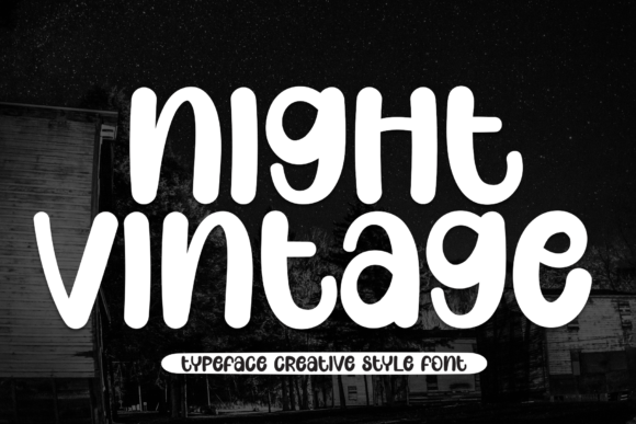 The Friendly Charm of Night Vintage Display Font